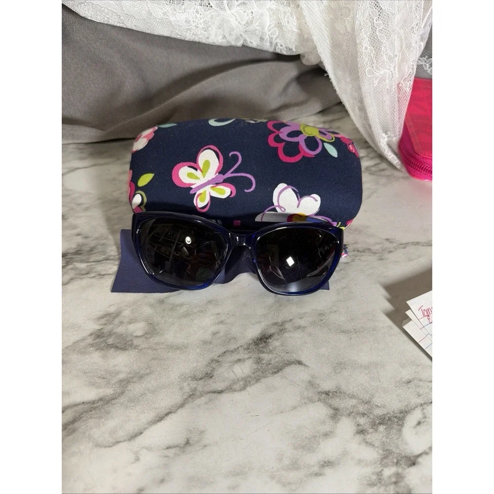 Vera Bradley Sunglasses Ribbons Scarlett 57-17-130 With Hard Case (A3149)
